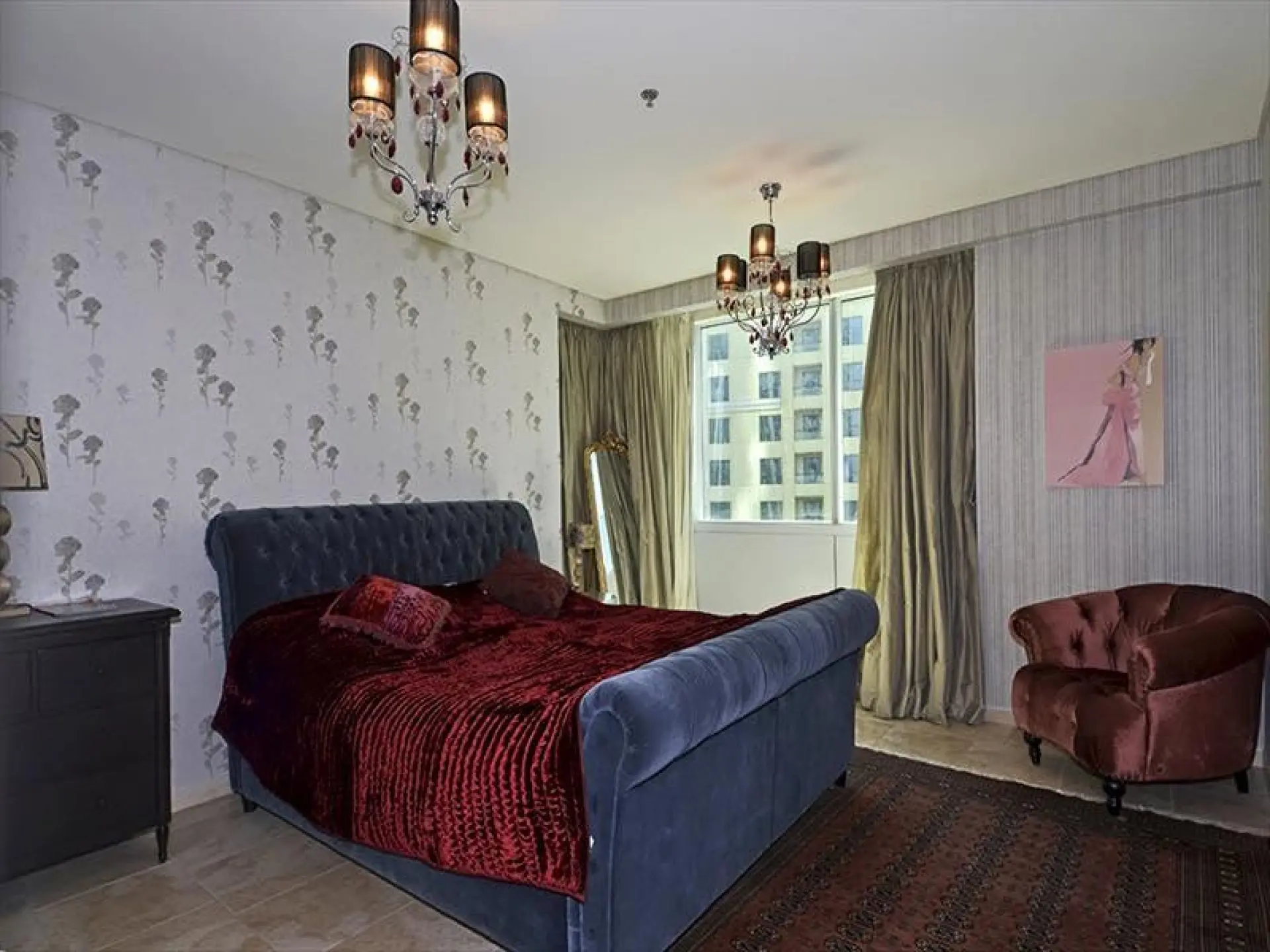 Appartement de 2 chambres, Al Fattan Tower, Dubai Marina, Meublé, Vue partielle sur la mer et Marina – Appartement Dubai (5/1