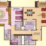 Bel aprt 2 CH + bureau vue sur la mer à louer à Marina Crown – Appartement Dubai (1/8)