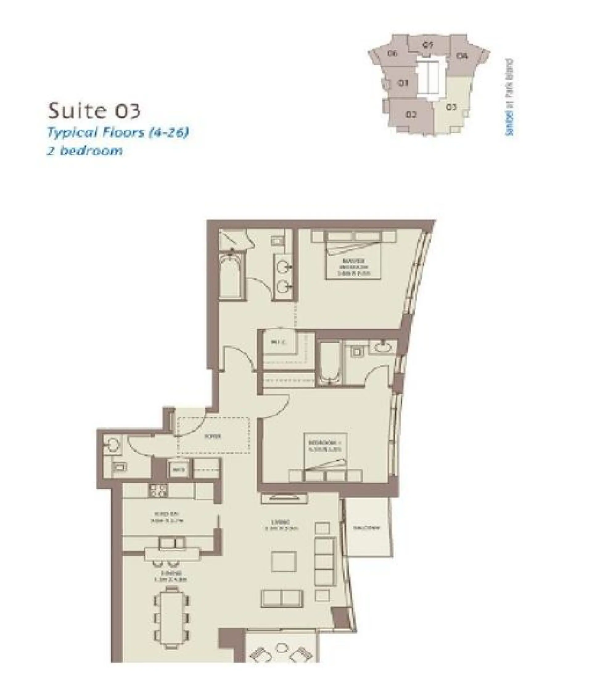 2 grande chambres à Park Island Sanibel – Appartement Dubai (10/10)