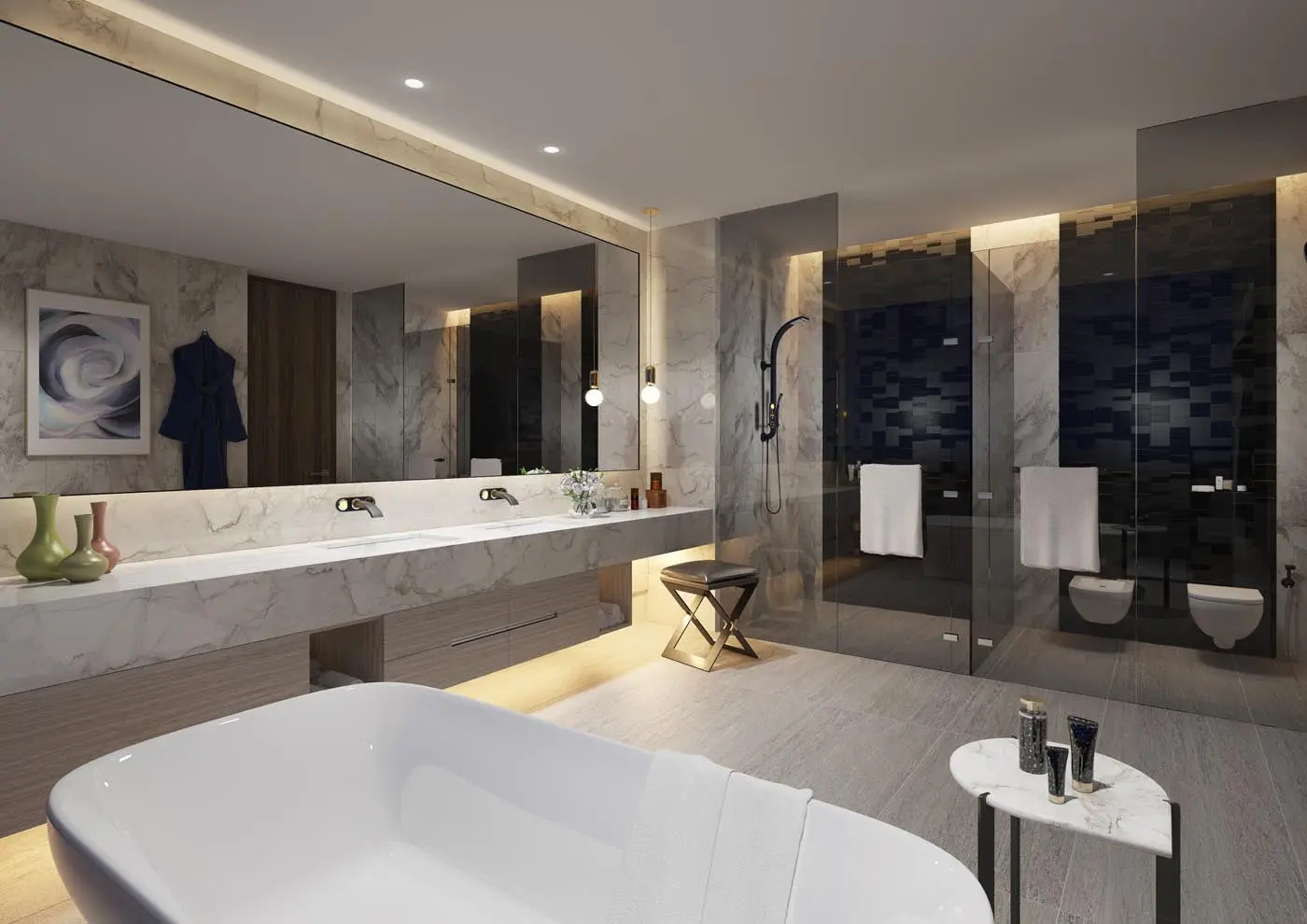 Grand 2 chambres luxueux avec vue complète sur la Marina – Appartement DUBAI (5/8)