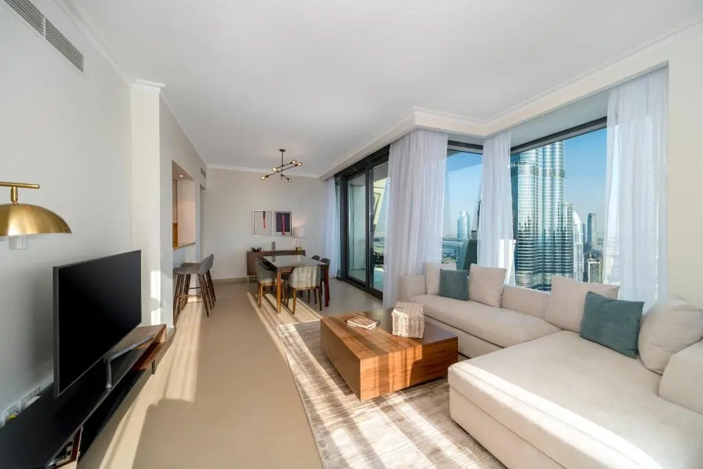 Superbe et rare appartement de 3 chambres avec vue complète sur Burj Khalifa et la fontaine de Dubaï – Appartement Dubai (4/1