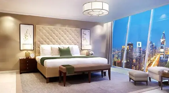 Burj Vista 1 - Type 04 - Vue sur Burj et Fountain view - 3 lits – Appartement Dubai (1/7)