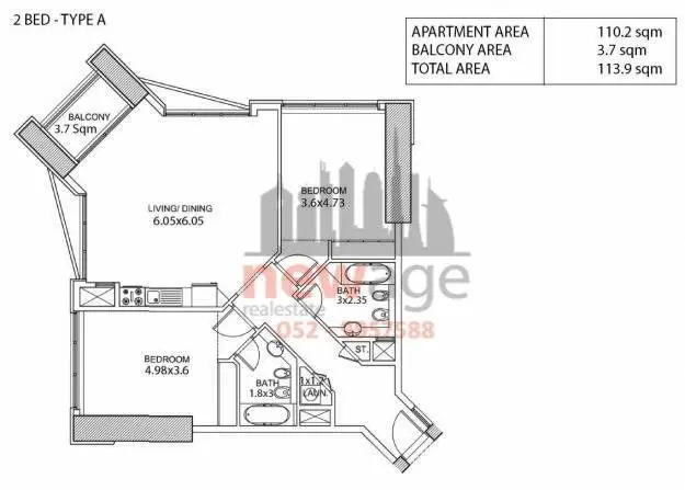Offre alléchante! 2 chambres à Dubai Marina. The torch Tower – Appartement Dubai (9/9)