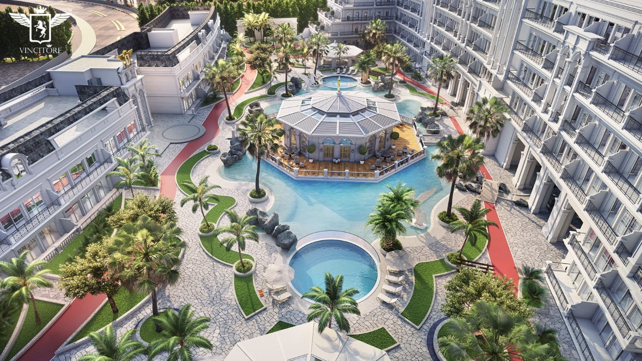 benessere vue piscine - Immobilier Dubai