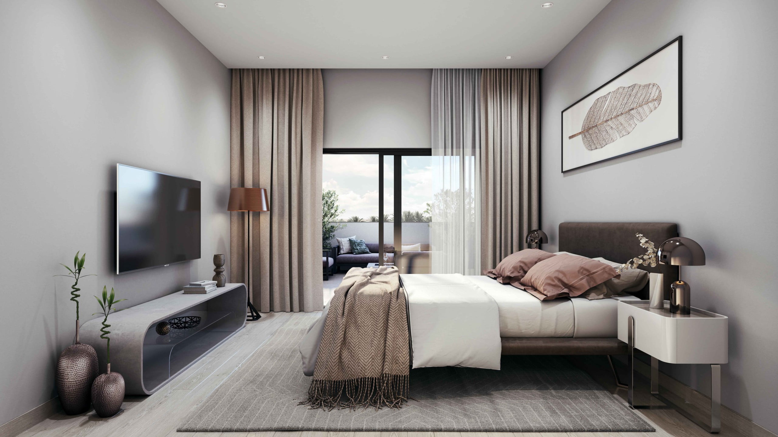 Elysee III INT Penthouse Bedroom scaled - Immobilier Dubai