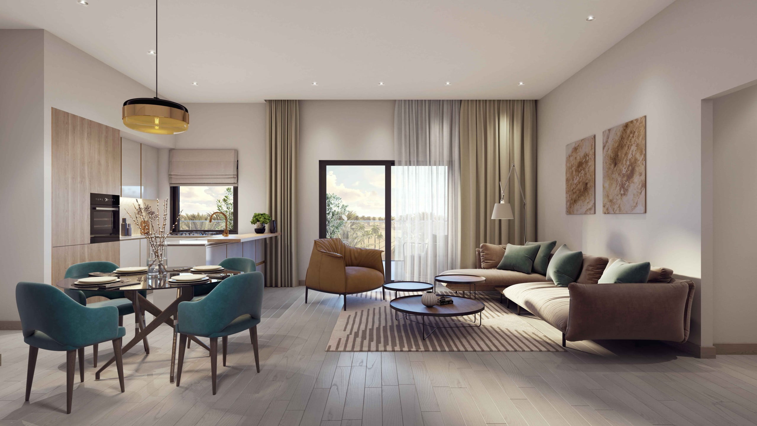 Elysee III INT Penthouse Livingroom scaled - Immobilier Dubai