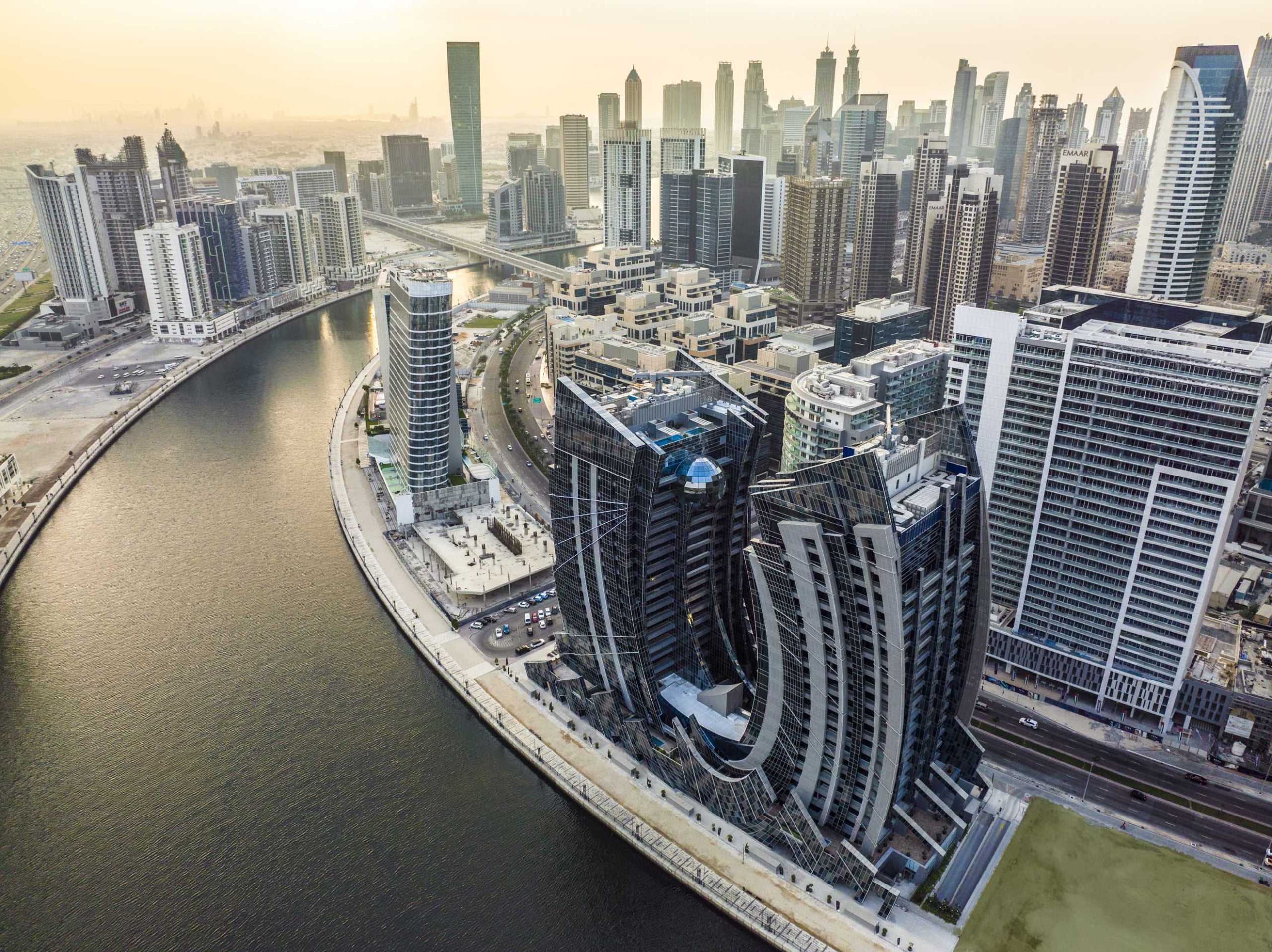 DVT top view scaled - Immobilier Dubai