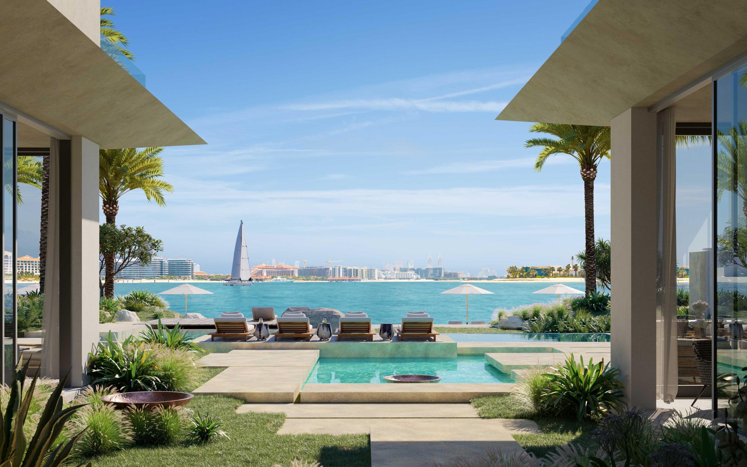 Six Senes Residences The Palm Dubai Signature Villa View scaled - Immobilier Dubai