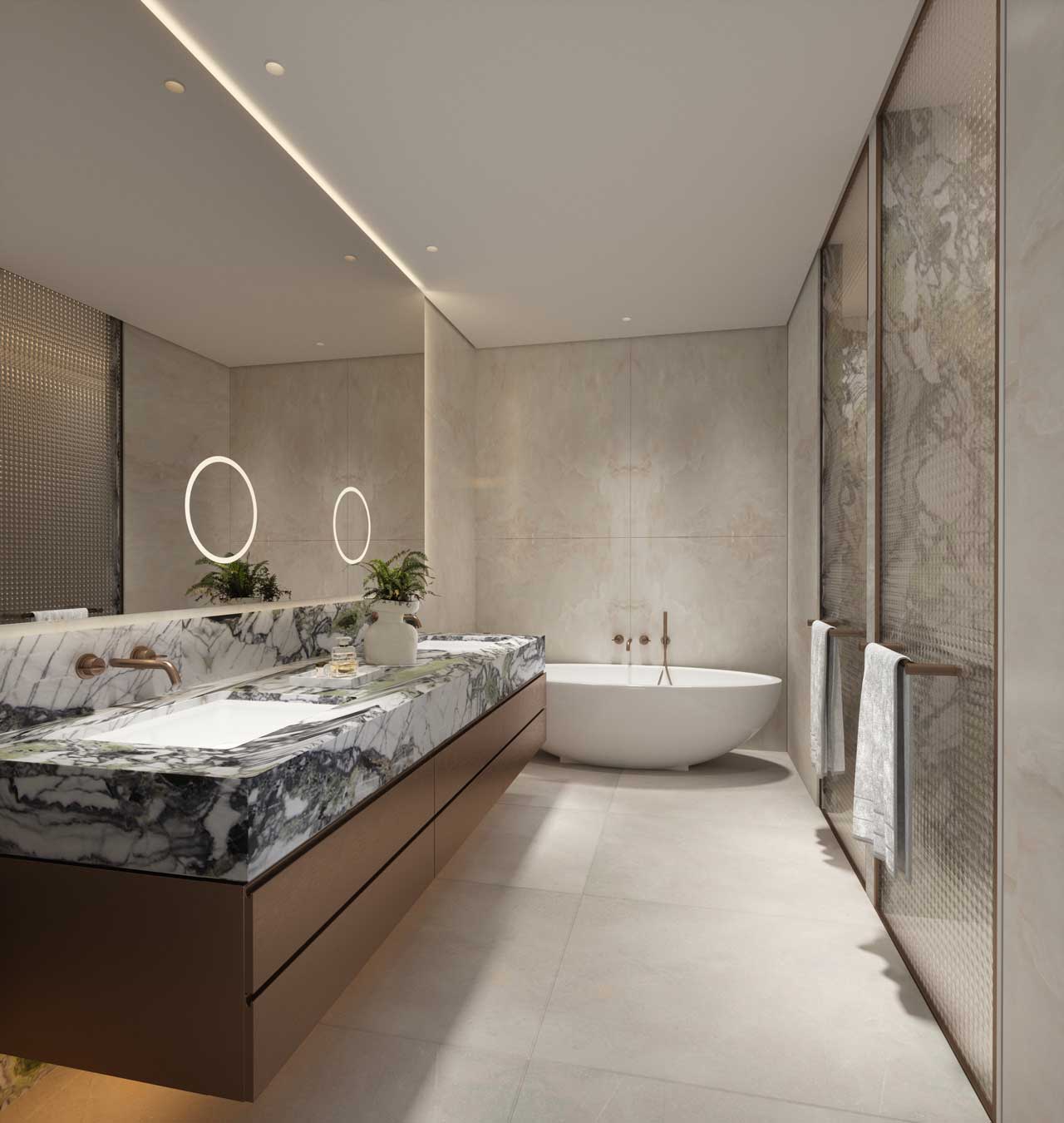 Six Senses Residence The Palm Penthouse Bathroom - Immobilier Dubai
