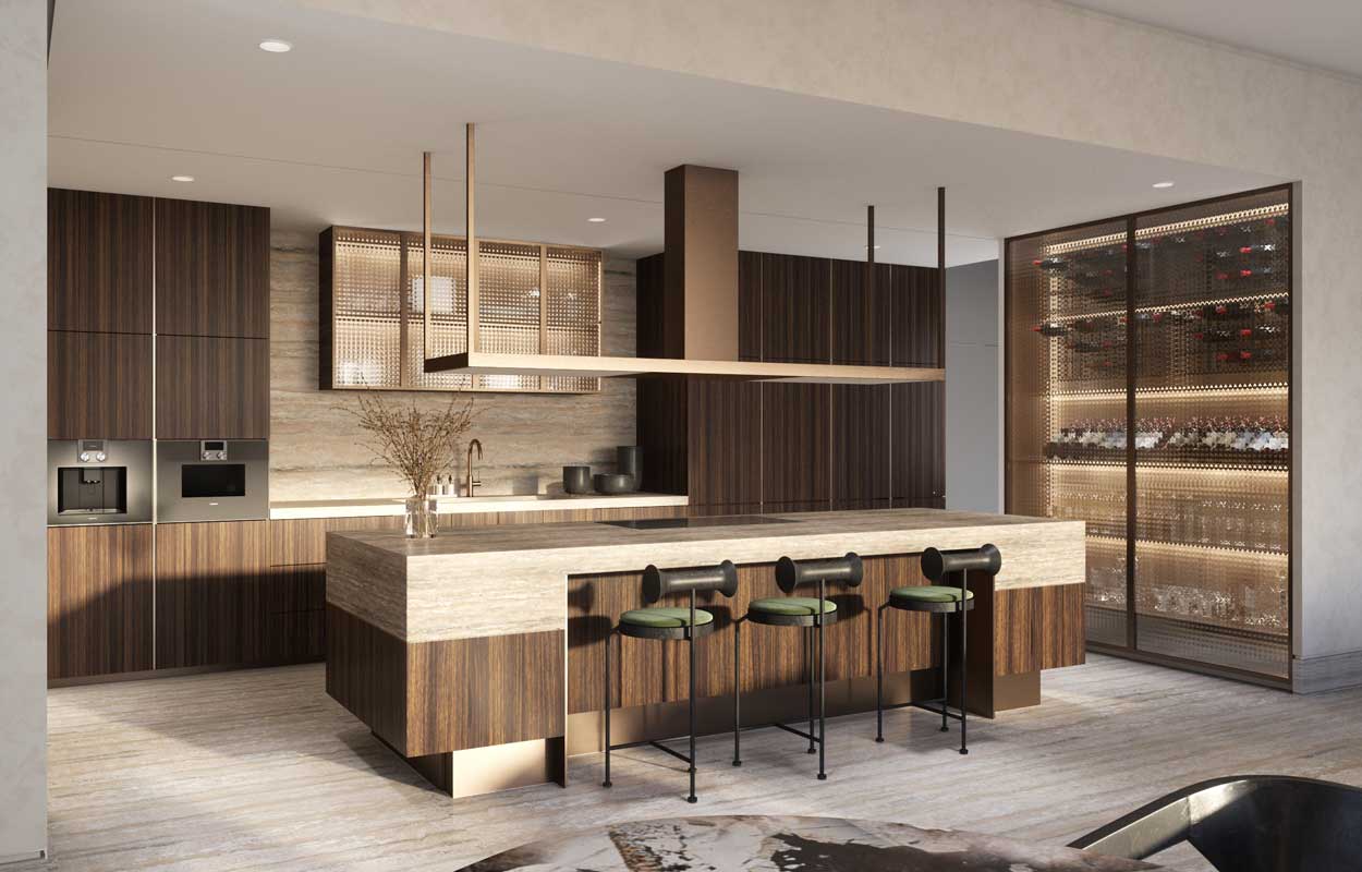 Six Senses Residence The Palm Penthouse Kitchen - Immobilier Dubai