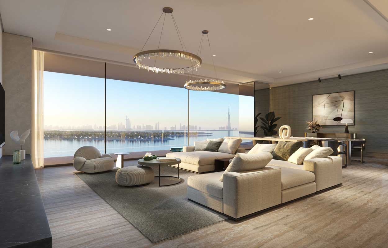 Six Senses Residence The Palm Penthouse Living - Immobilier Dubai