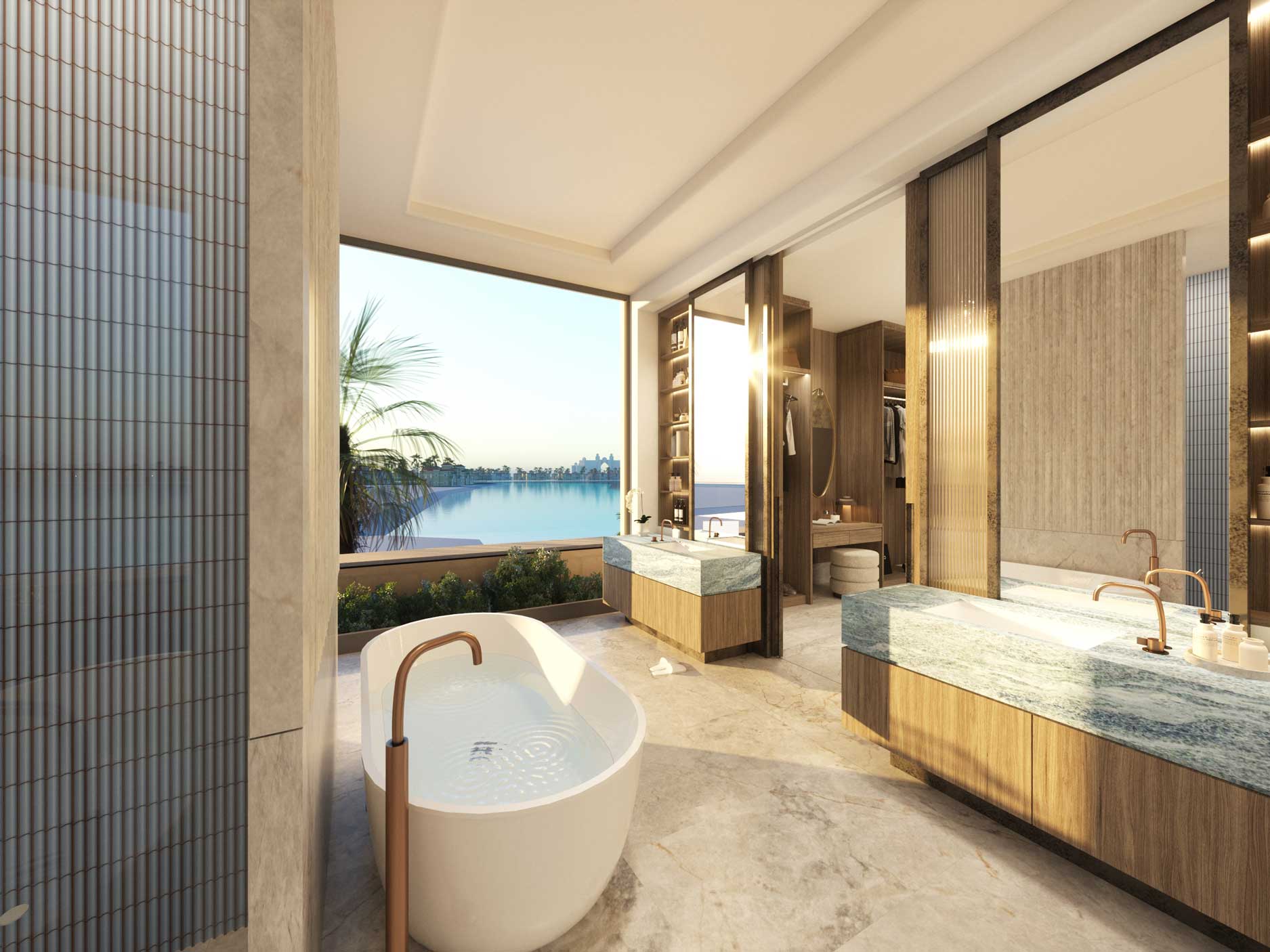 Six Senses Residence The Palm Signature Villa Bathroom - Immobilier Dubai