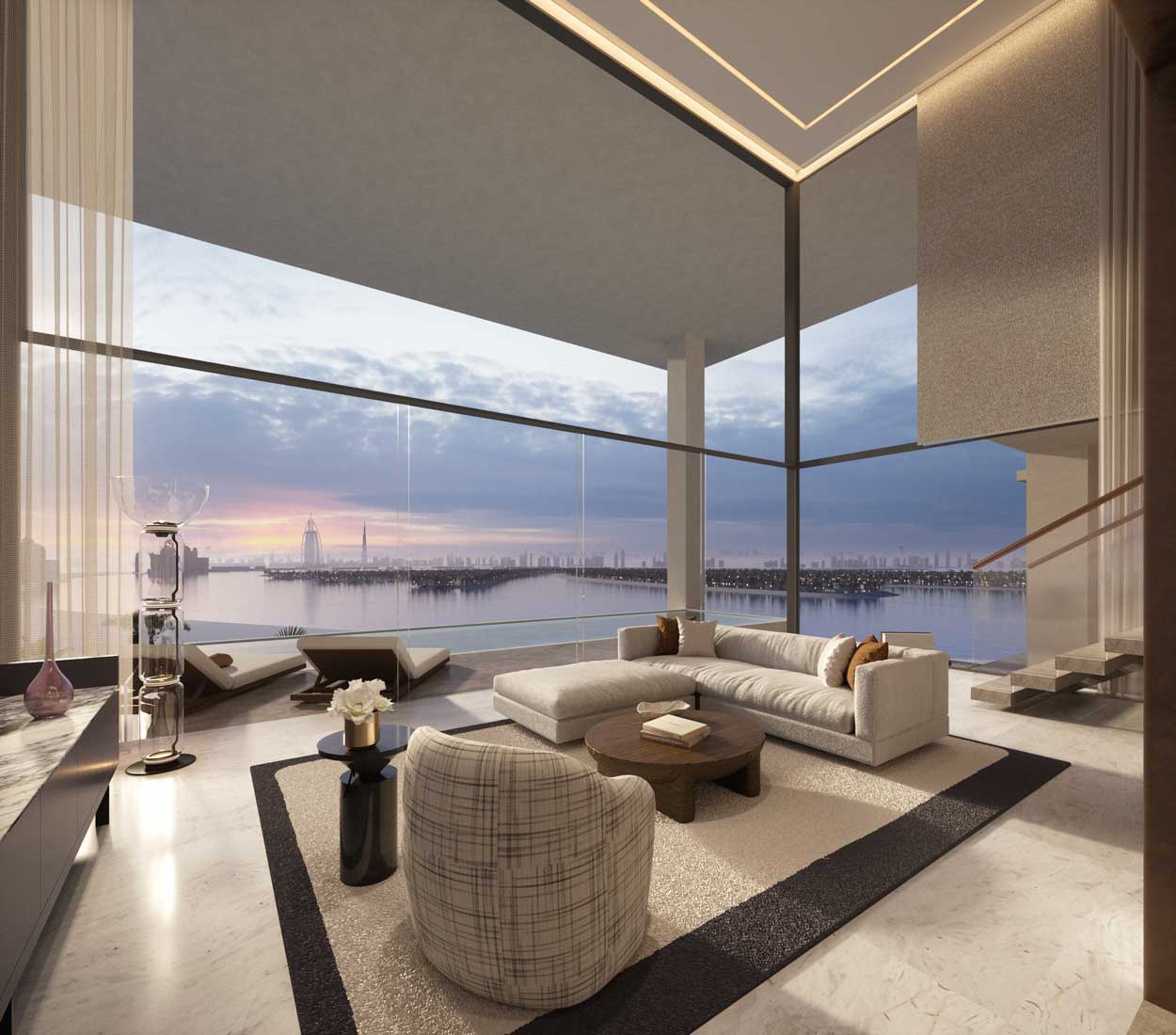 Six Senses Residence The Palm Signature Villa Lounge - Immobilier Dubai