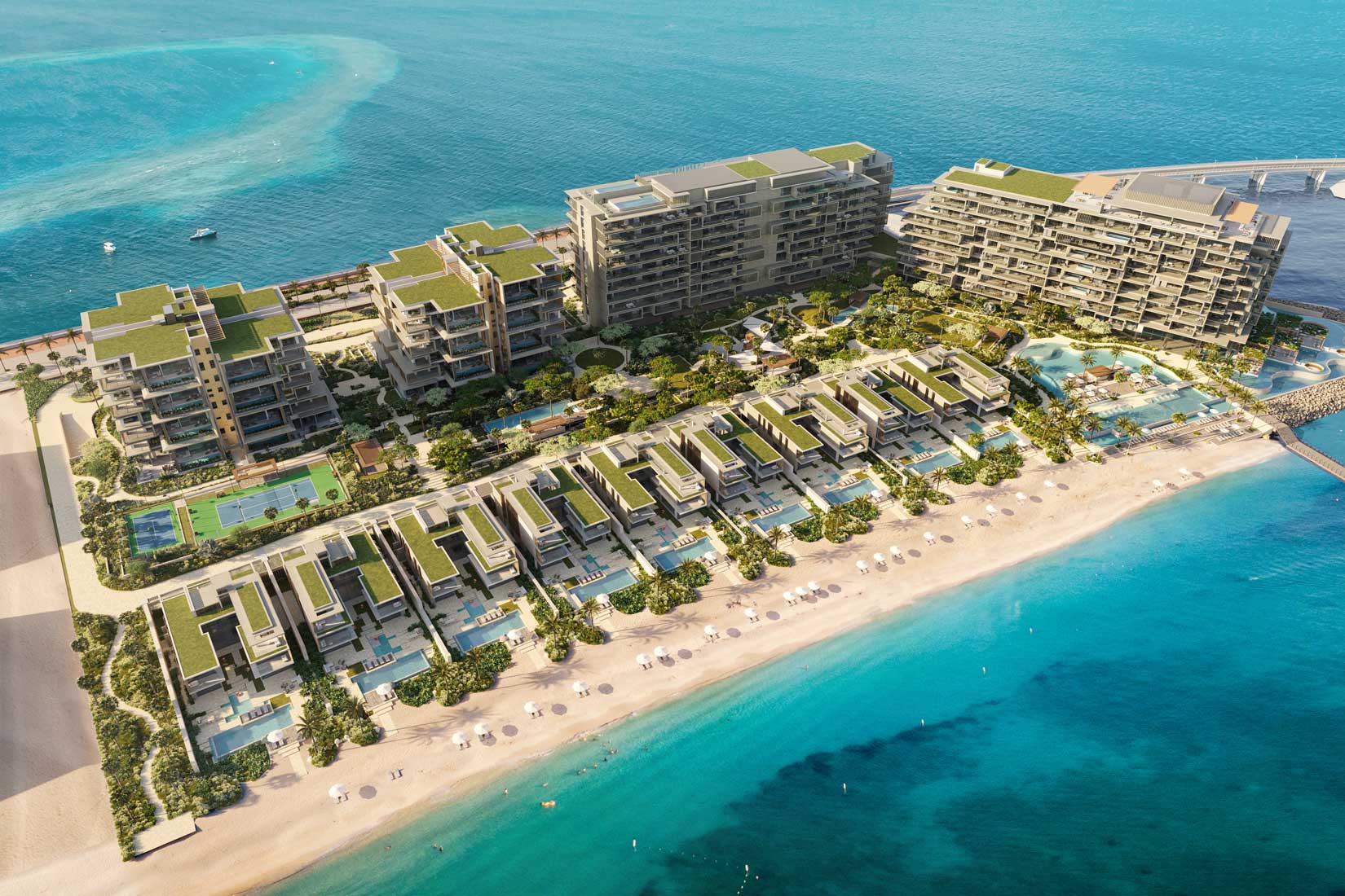 Six Senses The Palm Dubai Aerial - Immobilier Dubai