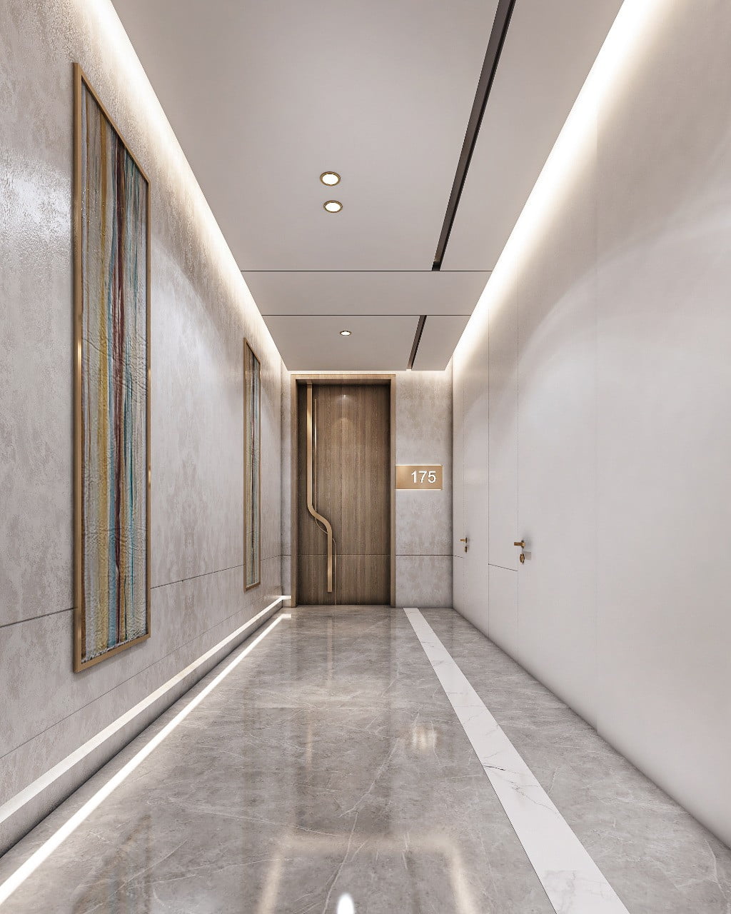 MAG MBL ROYAL RESIDENCE couloir as - Immobilier Dubai