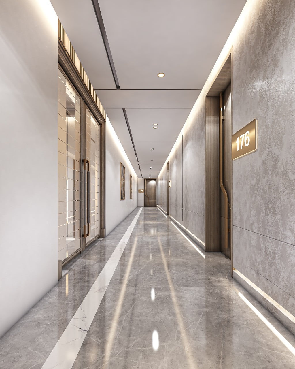 MAG MBL ROYAL RESIDENCE couloir - Immobilier Dubai