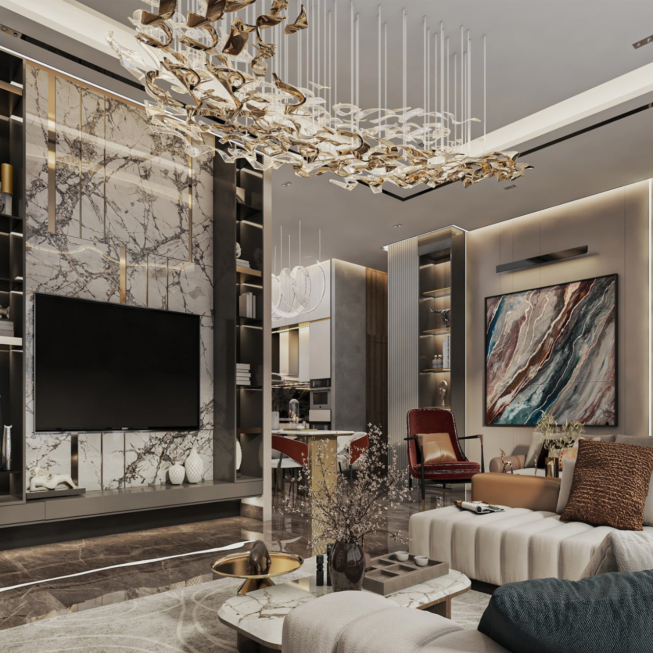 MAG MBL ROYAL RESIDENCE salon - Immobilier Dubai