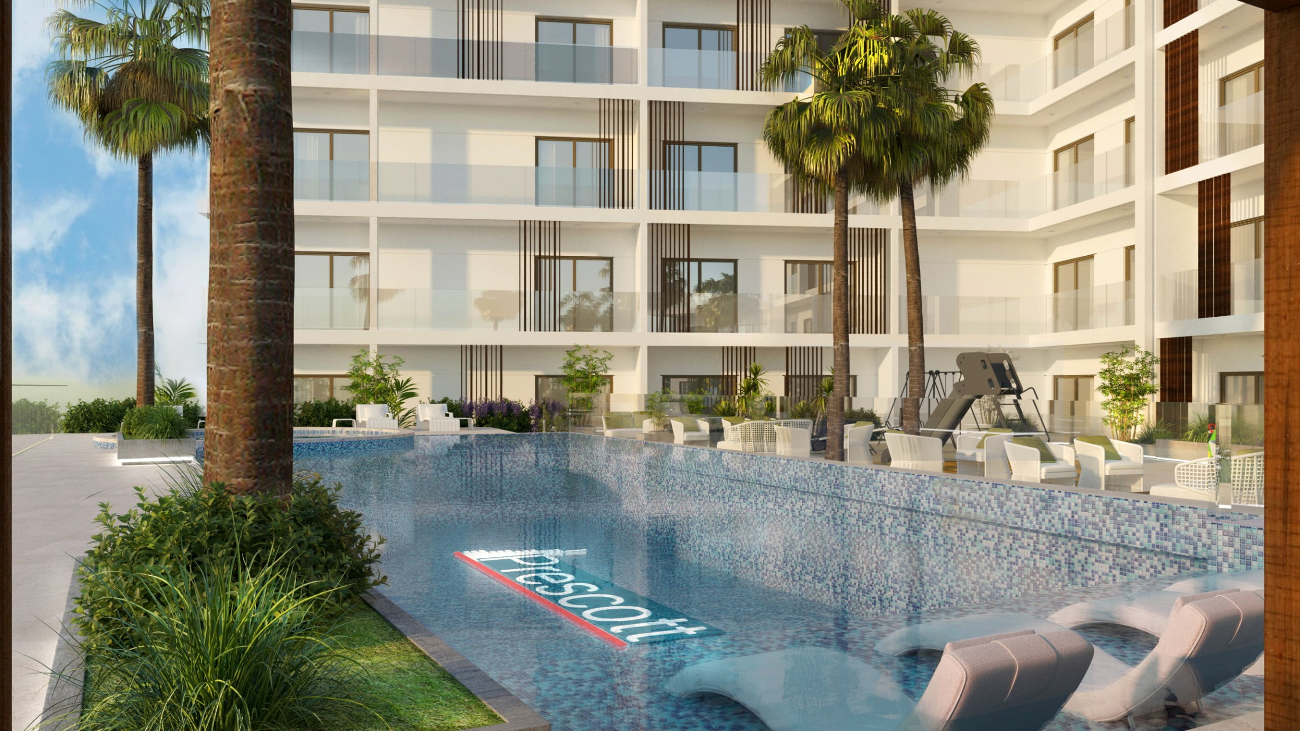 prime gardens piscine2 1 scaled - Immobilier Dubai