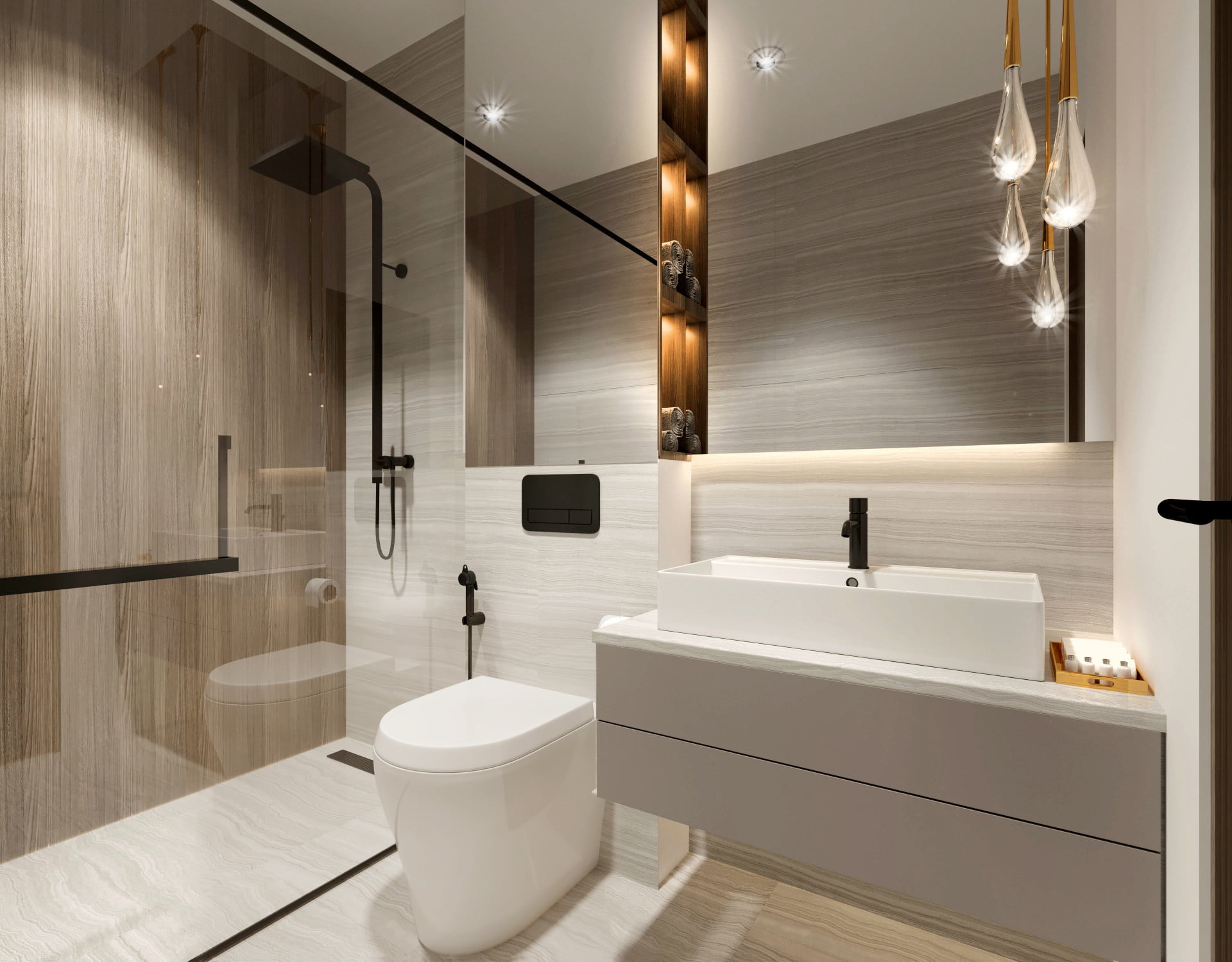 prime gardens salle de bain1 - Immobilier Dubai