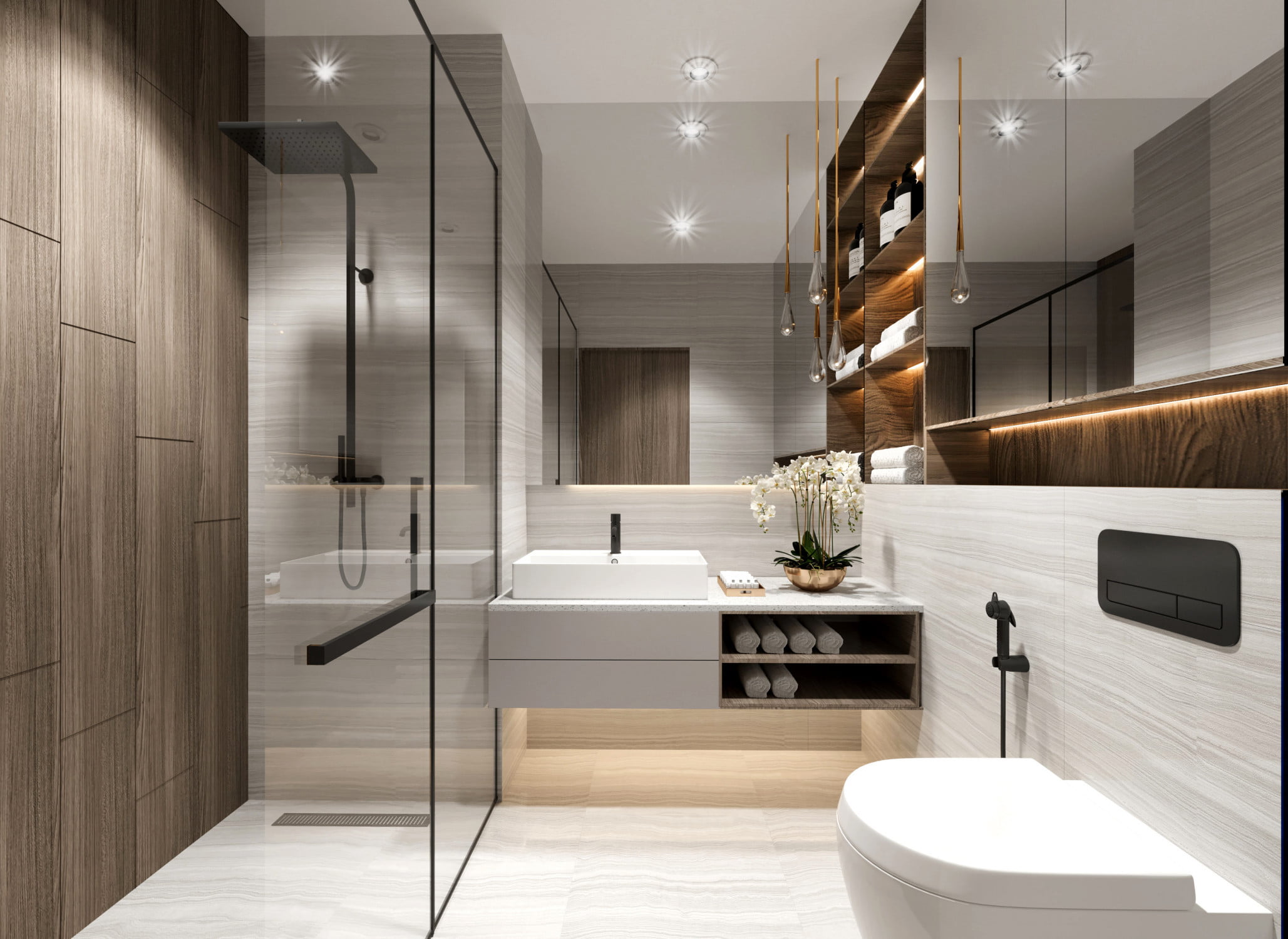 prime gardens salle de bain5 - Immobilier Dubai