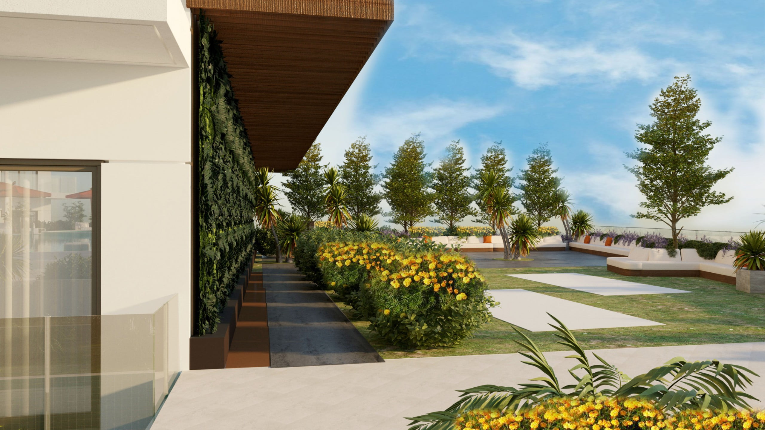 prime gardens terrasse scaled - Immobilier Dubai