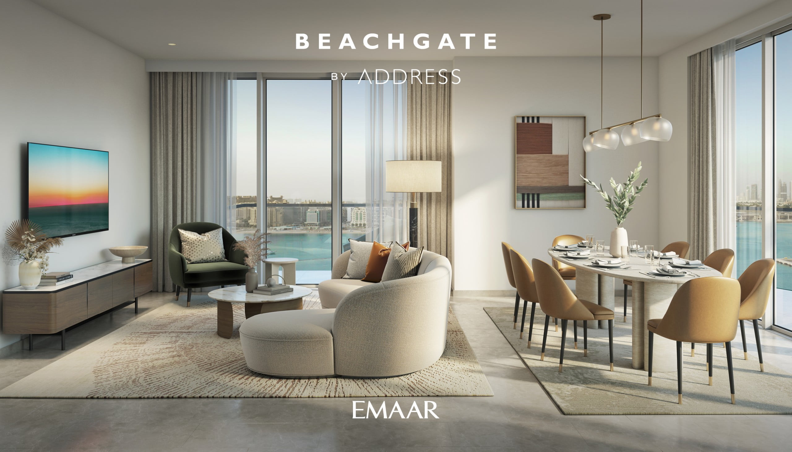 BEACHGATE EBF RENDERS10 scaled - Immobilier Dubai