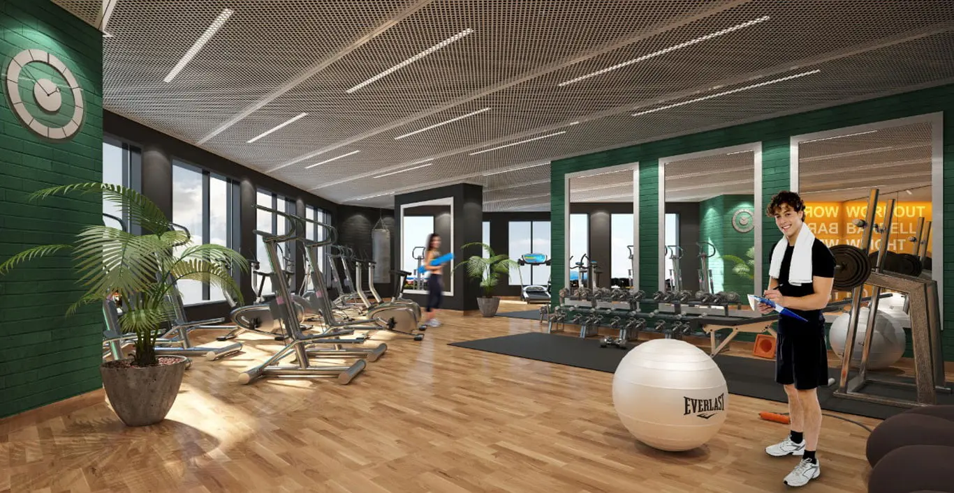 5556-blueaves-gym Bluewaves by Tiger properties – Appartement Dubai (3/8)