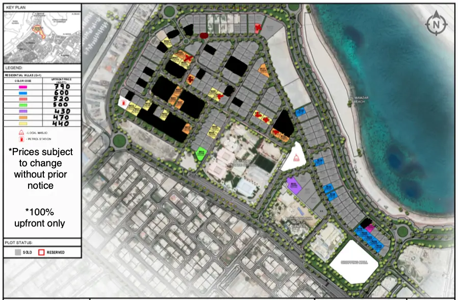 Parcelles avec vue directe sur Al Mamzar Beach – Terrain Dubai (4/4)