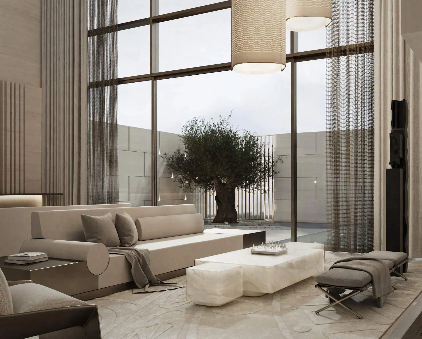 Villa de haute gamme livrée entièrement meublé et piscine et ascenseur inclus – Villa Mohammed Bin Rahid City (28/30)