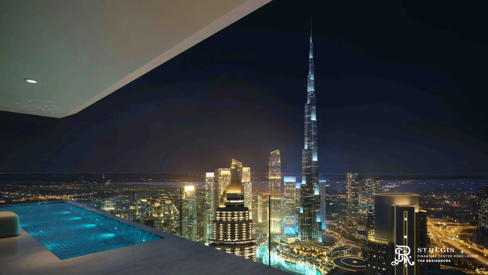 37216-Burj-Khalifa-Balcony-View-SRR-FCR-2 Résidence ST Regis – Appartement Downtown (18/30)