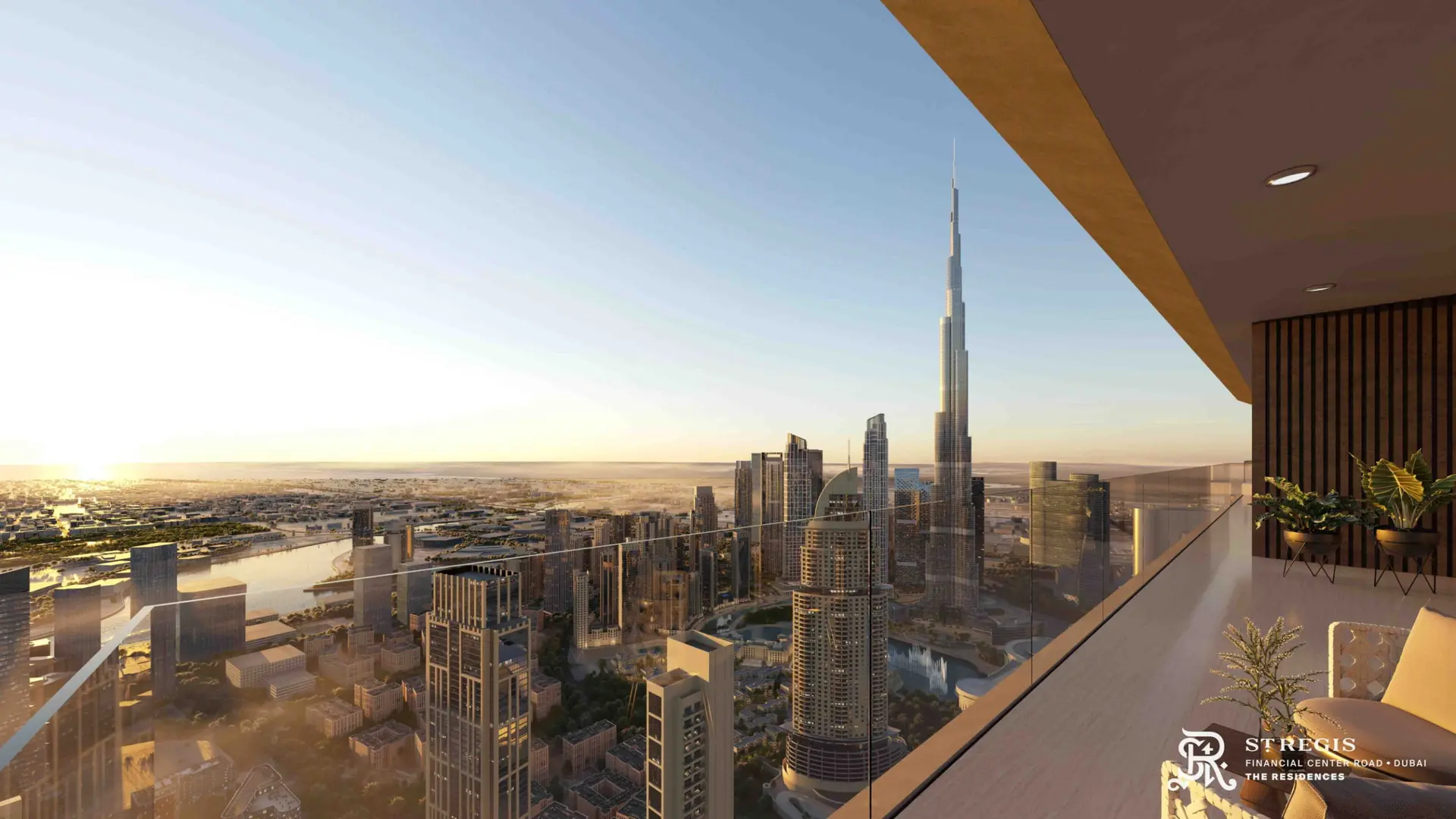 37217-Downtown-Boulevard-Balcony-View-SRR-FCR-2 Résidence ST Regis – Appartement Downtown (19/30)