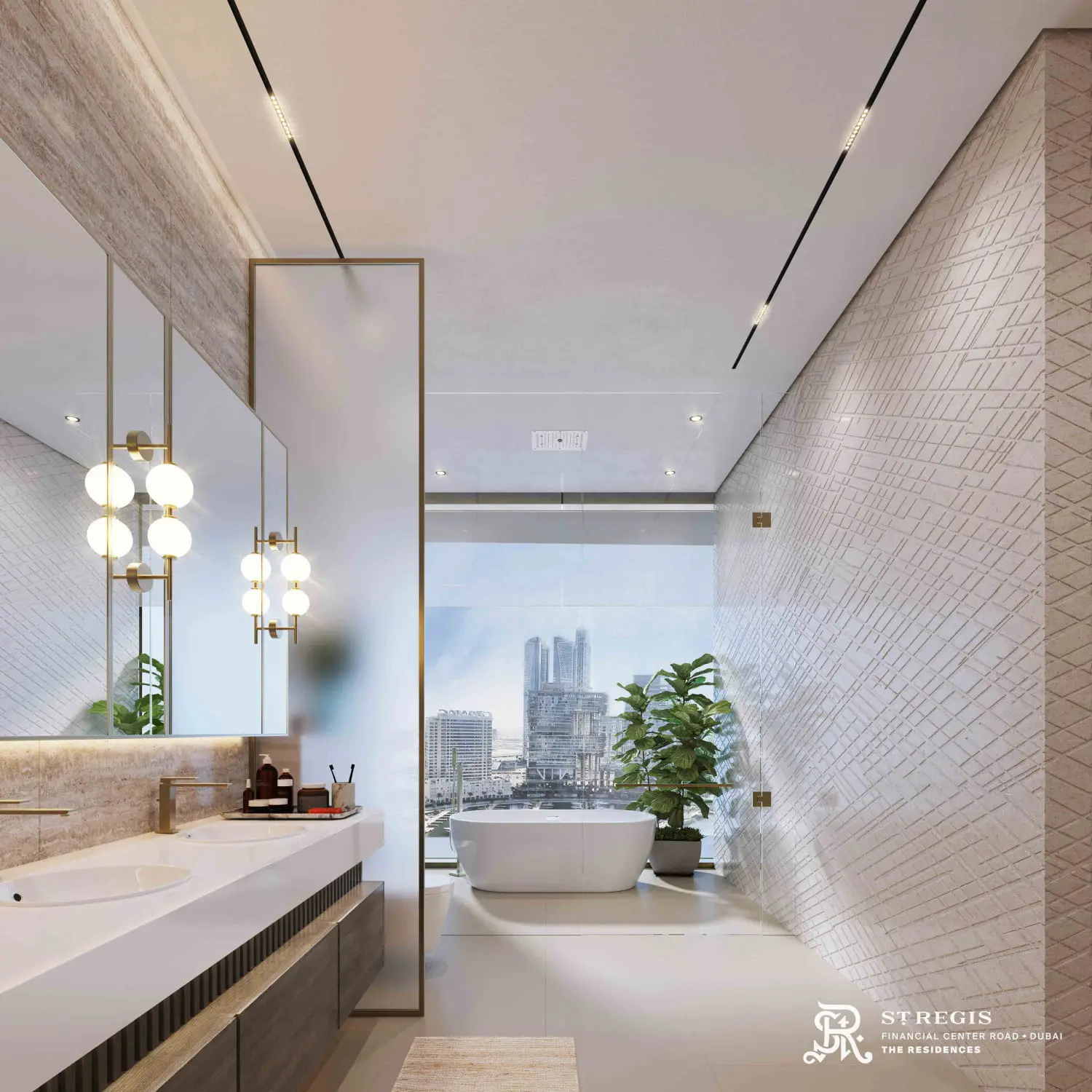 37226-Bathroom-B-SRR-FCR-2 Résidence ST Regis – Appartement Downtown (28/30)