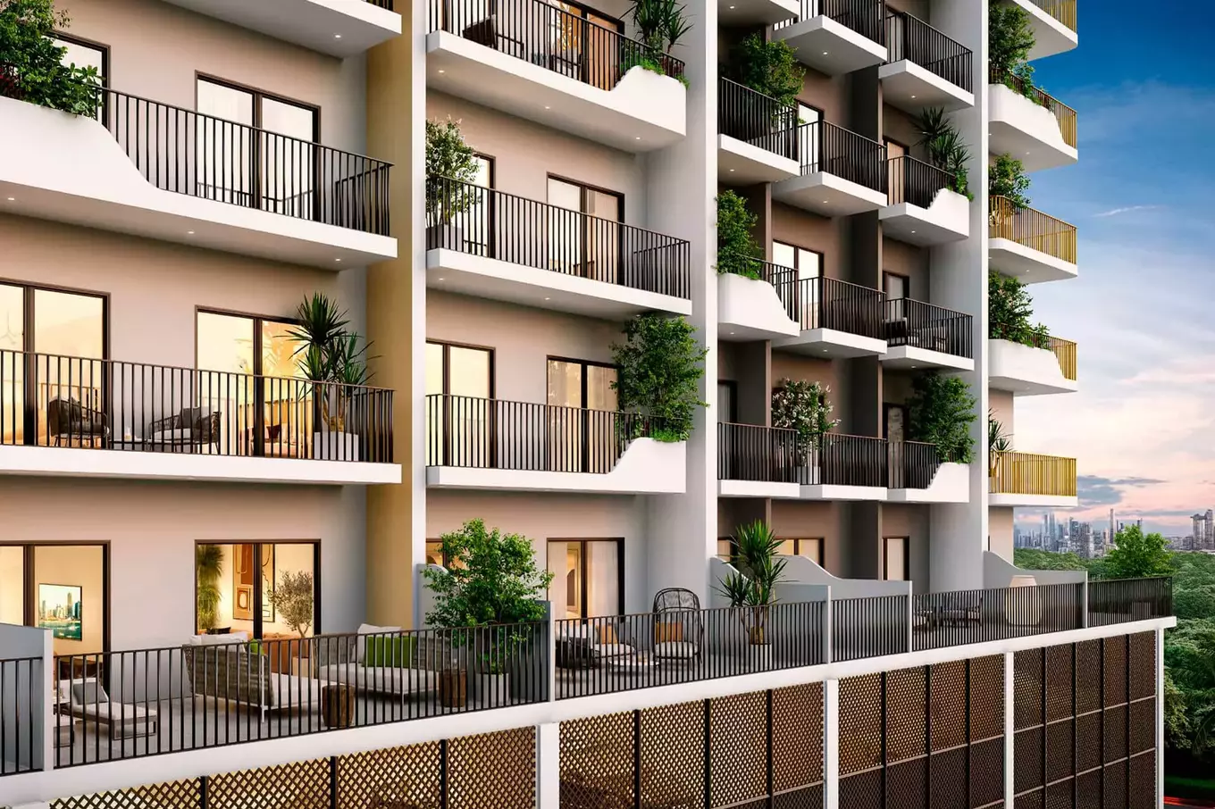 terrasse appartepment - Immobilier Dubai
