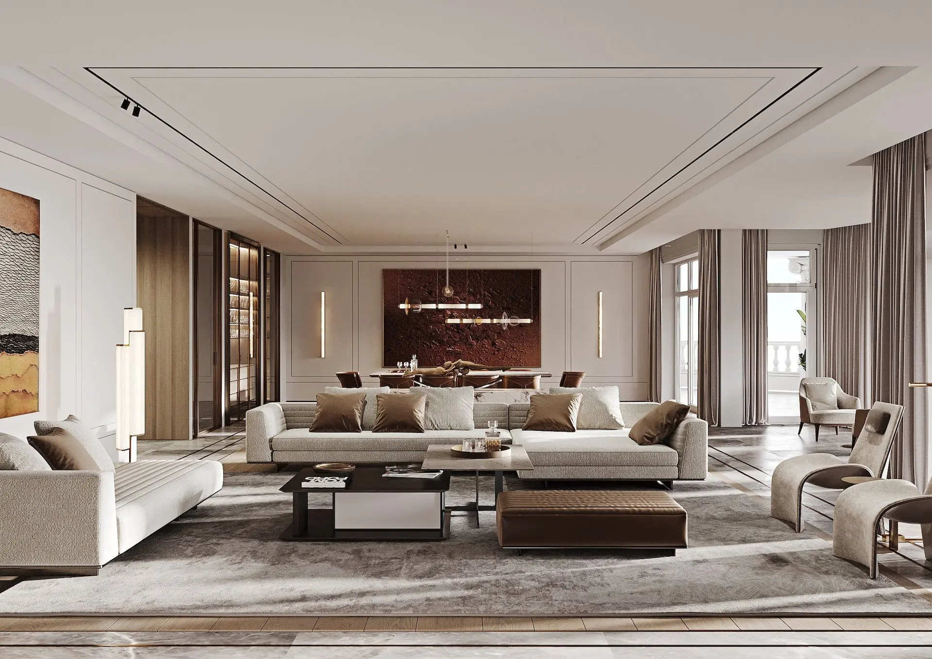 La Collection Contemporaine aux Raffles Résidences & Penthouses – Appartement The Palm Jumeirah (2/6)