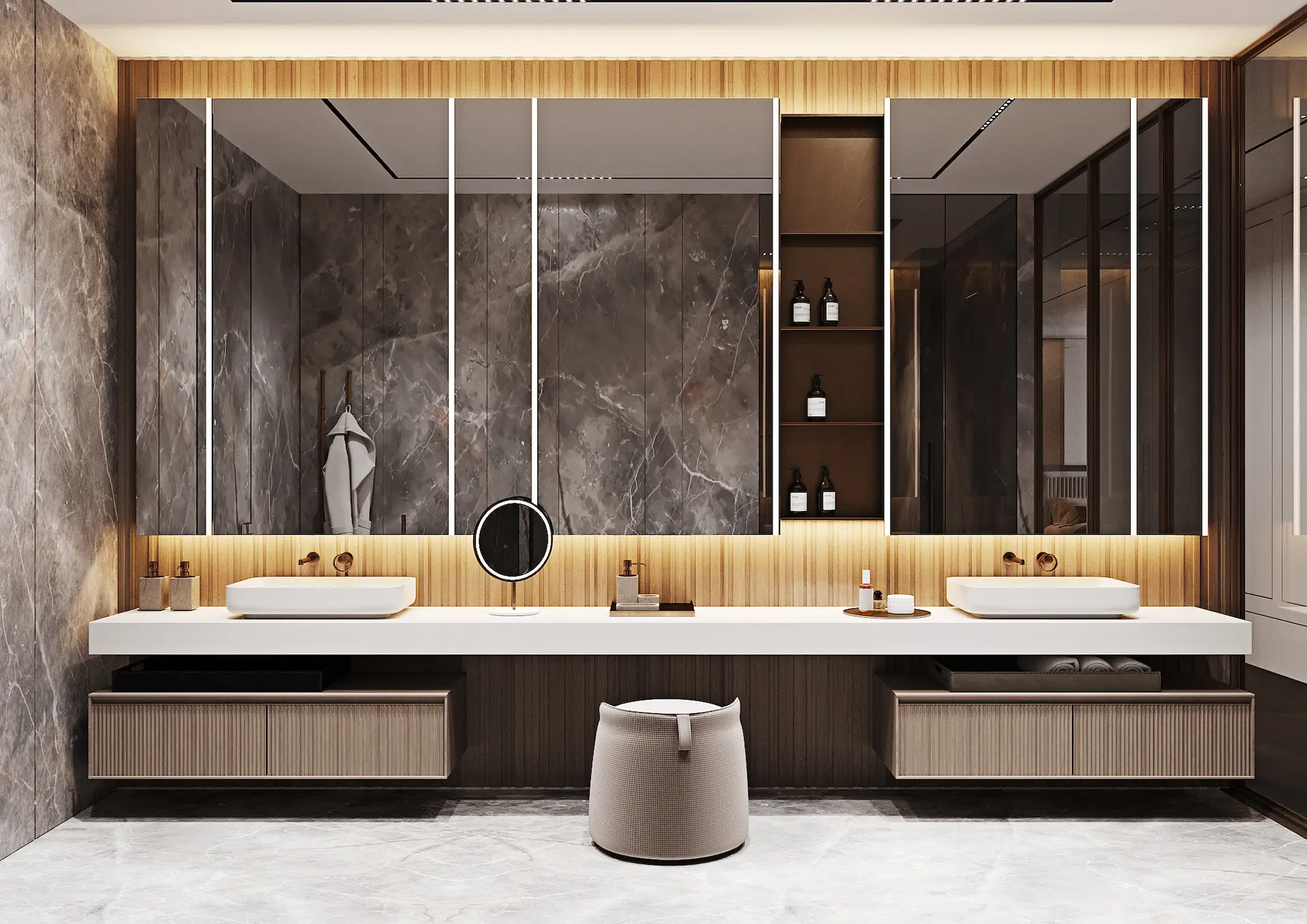 La Collection Contemporaine aux Raffles Résidences & Penthouses – Appartement The Palm Jumeirah (5/6)