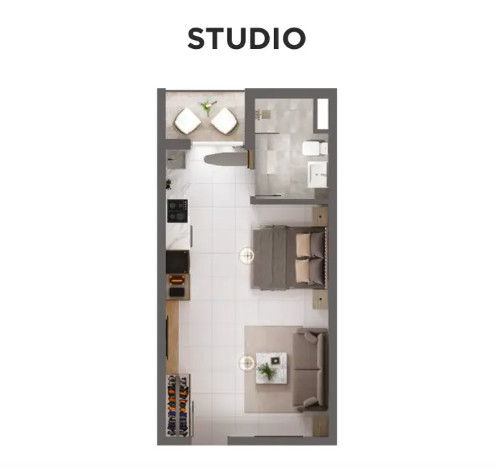 53309-2l ntroducing an exclusive opportunity to own a stunning studio apartment in the prestigious Torino project by Oro24 at an unbel