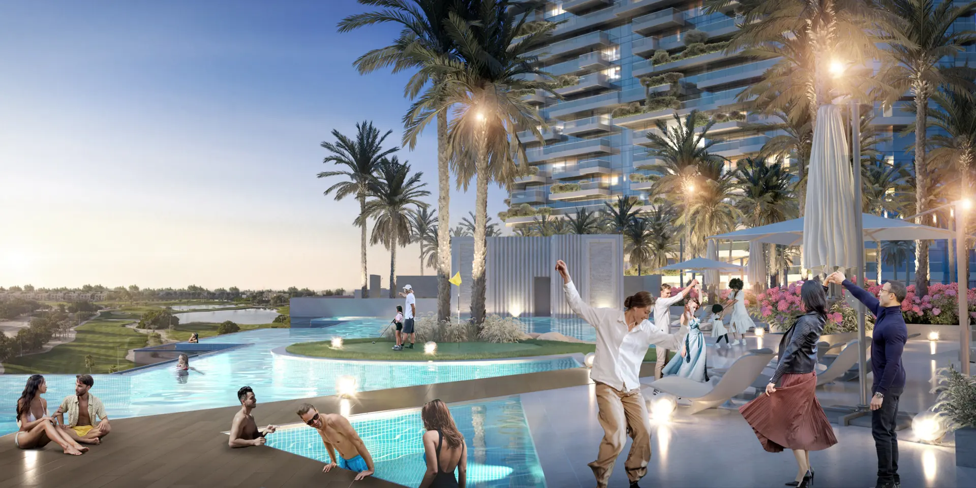 Golf Greens incarne le luxe et l'élégance à Damac Hills – Appartement Dubai (1/12)