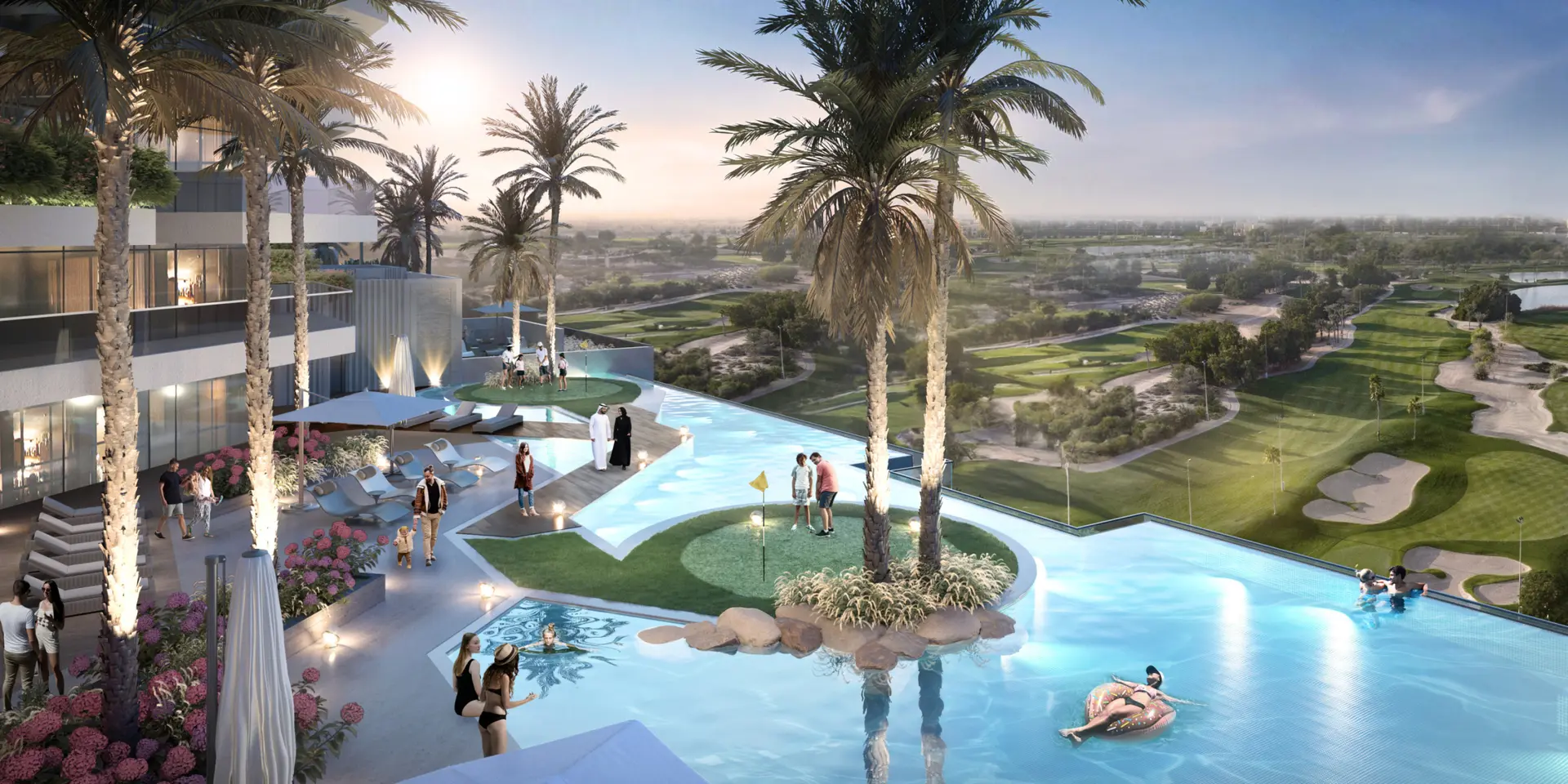 Golf Greens incarne le luxe et l'élégance à Damac Hills – Appartement Dubai (3/12)