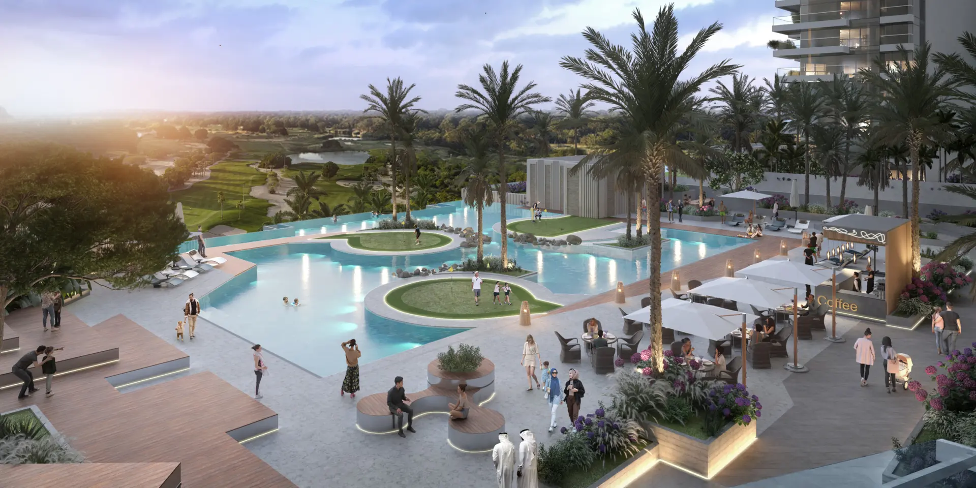 Golf Greens incarne le luxe et l'élégance à Damac Hills – Appartement Dubai (6/12)