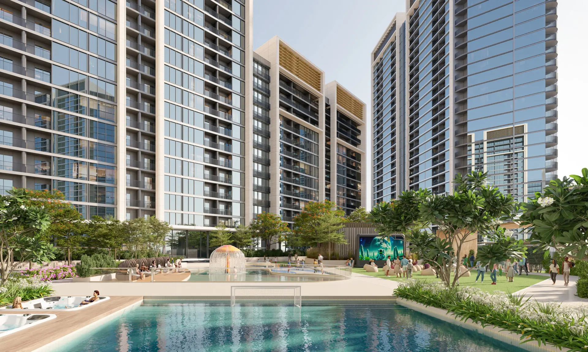 Découvrez le somptueux Sobha Orbis, une adresse de prestige à Motor City. Appartement Motor City (1/10)
