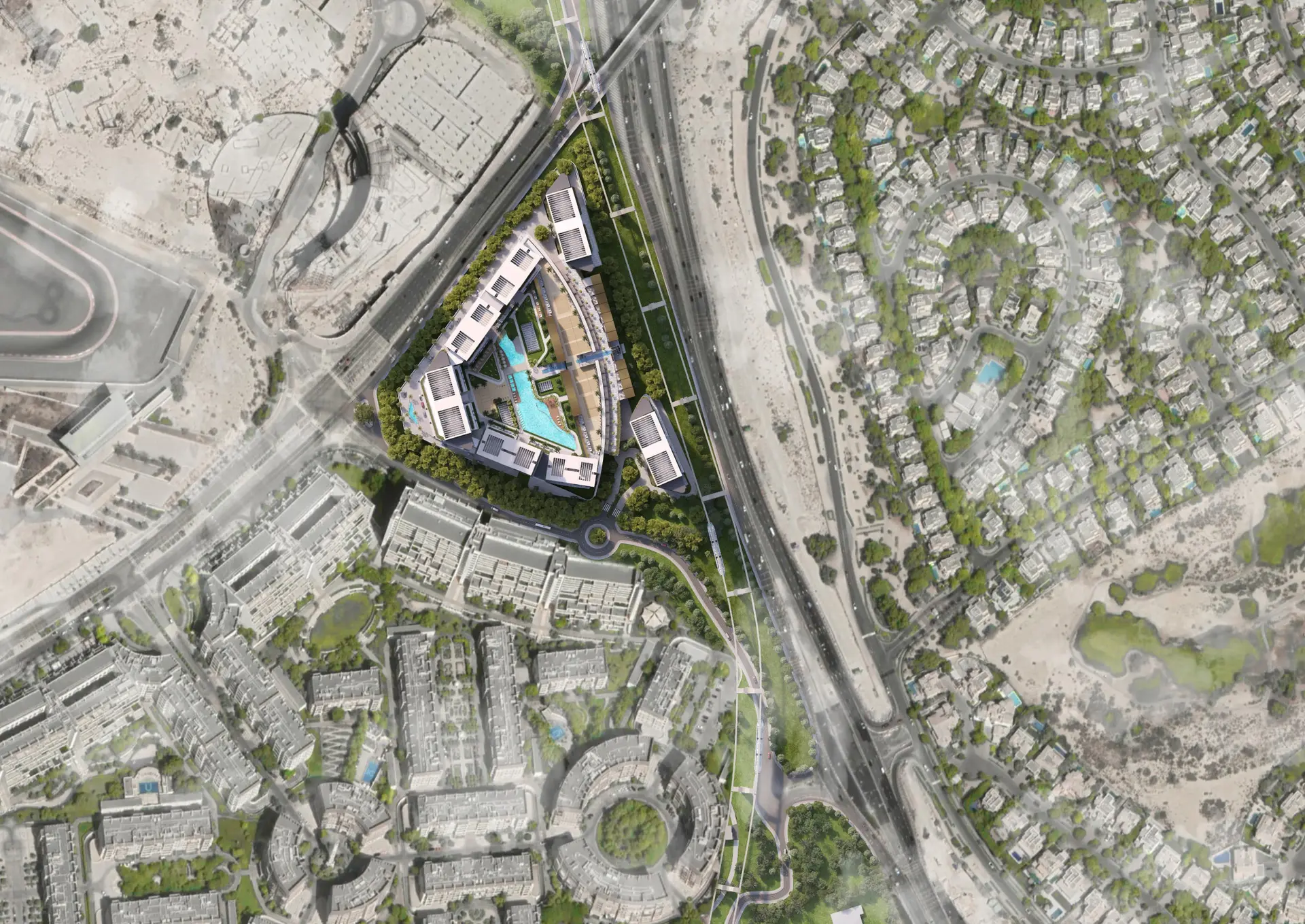 Découvrez le somptueux Sobha Orbis, une adresse de prestige à Motor City. Appartement Motor City (7/10)