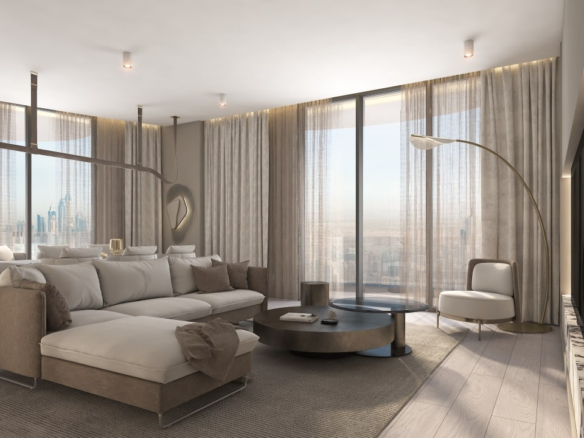 Marina Star Residence: Résidence Marina Star 18 - Dubai Immobilier 60481 2 Bedroom apartment Living room - Immobilier Dubai