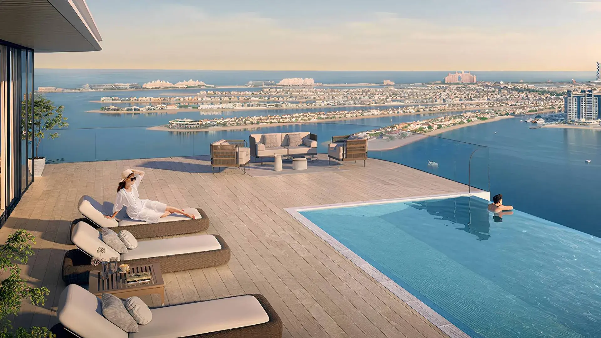2 chambres avec vue complète sur Palm Jumeirah – Appartement Dubai (6/8)