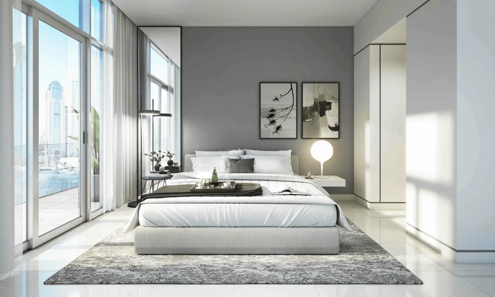 2 chambres avec vue complète sur Palm Jumeirah – Appartement Dubai (3/8)