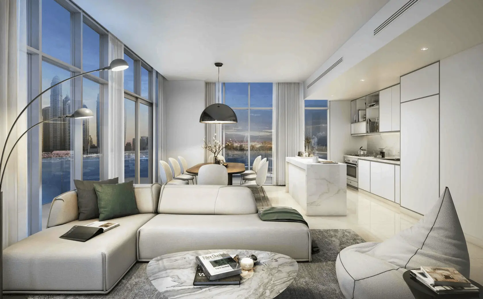 2 chambres avec vue complète sur Palm Jumeirah – Appartement Dubai (1/8)