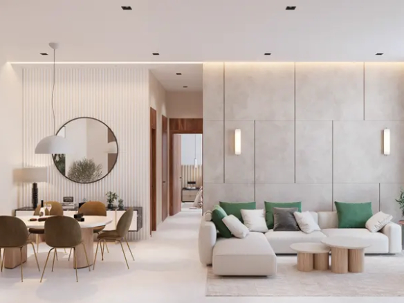 FACE À L'AVANT | 2 CHAMBRES | CUISINE FERMÉE | SEMI-MEUBLÉ Appartement Dubai 12 - Dubai Immobilier 78547 9210 - Immobilier Dubai
