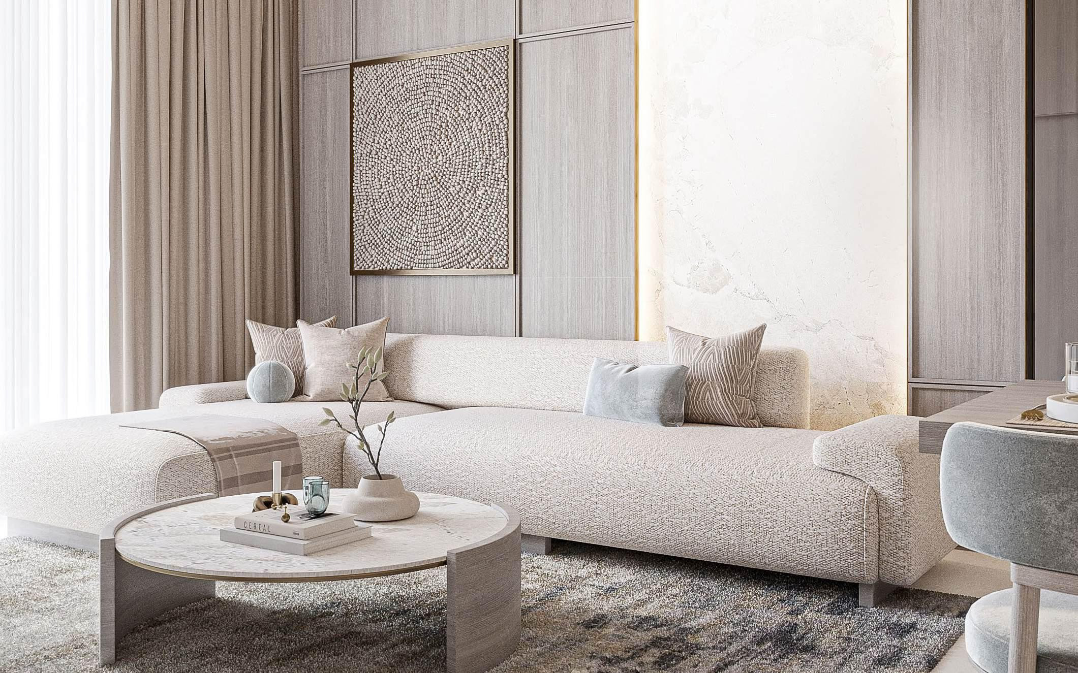 Celeste Heights living space2 - Immobilier Dubai