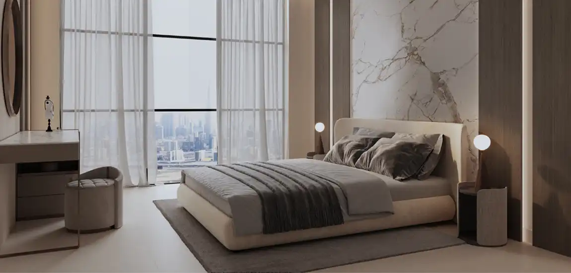 1BKH BedRoom 1 - Immobilier Dubai