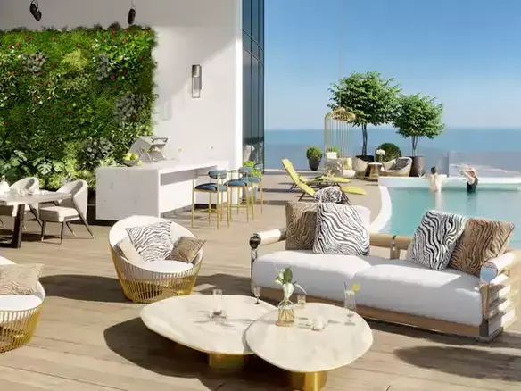 ÉTAGE ÉLEVÉ | VUE MER PREMIUM | 2 CHAMBRES AVEC PISCINE PRIVÉE – Appartement Dubai (1/10)