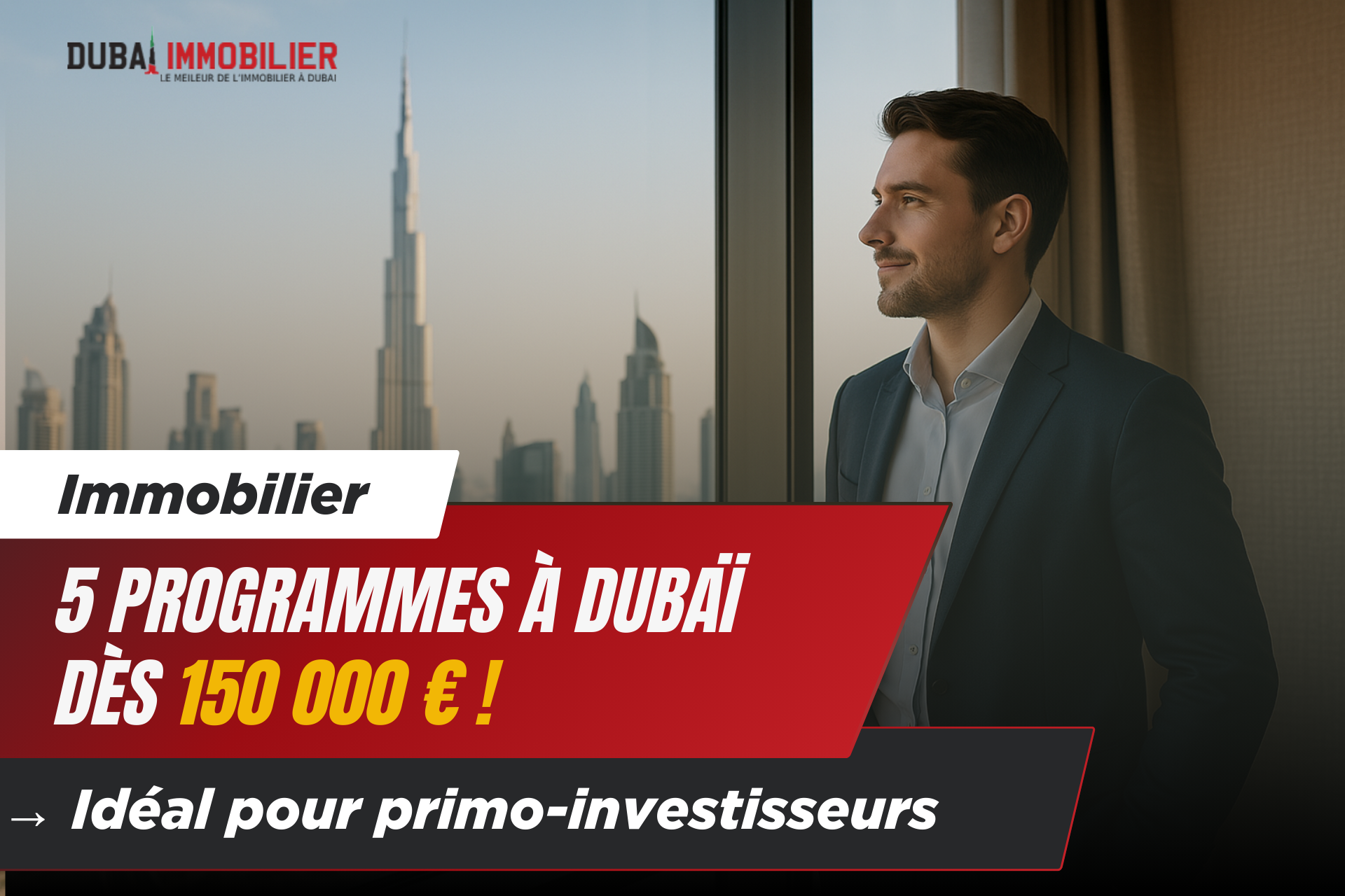 5 Programmes pour Investir à Dubaï à Partir de 150 000 € : Des Opportunités pour les Primo-Investisseurs 4 - Dubai Immobilier Couverture article Dubai 150k euros 5 programmes - Immobilier Dubai
